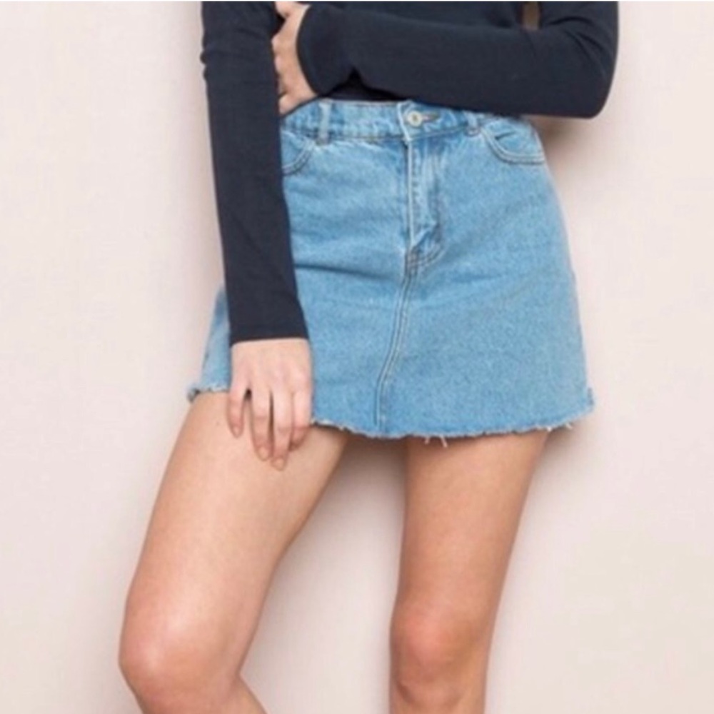 Brandy Melville Mini Denim Skirt - One Size